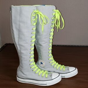 Converse All Stars Knee High Gray Chuck‎ Taylors 5